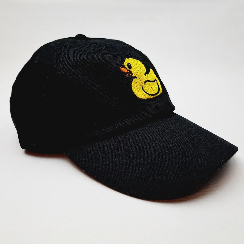 Jeep Duck Embroidered Dad Hat Cap Black Cotton Relaxed Strap - Picture 3 of 5